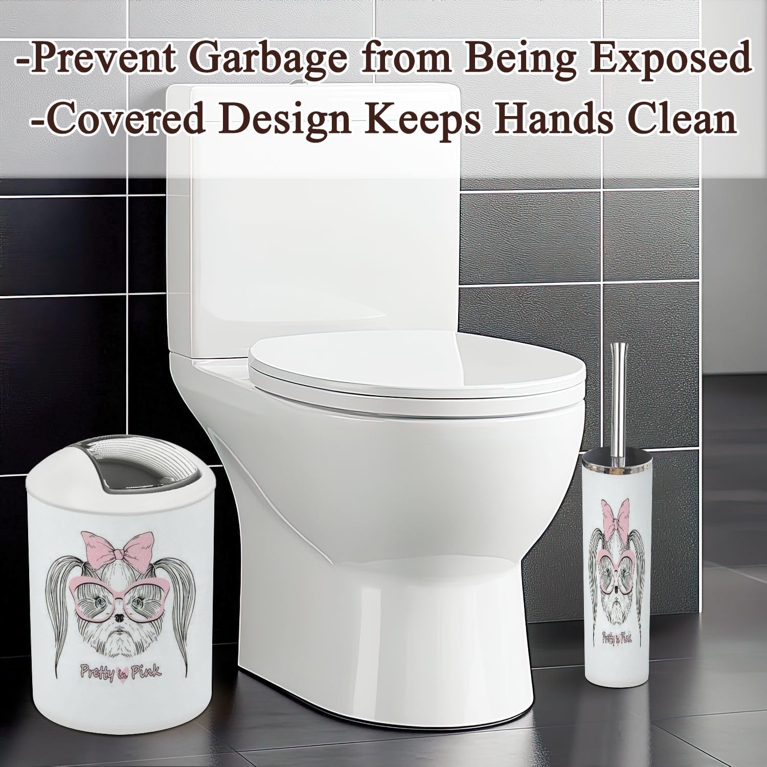 Bright Stylish Organize Your Bathroom - Set of 6