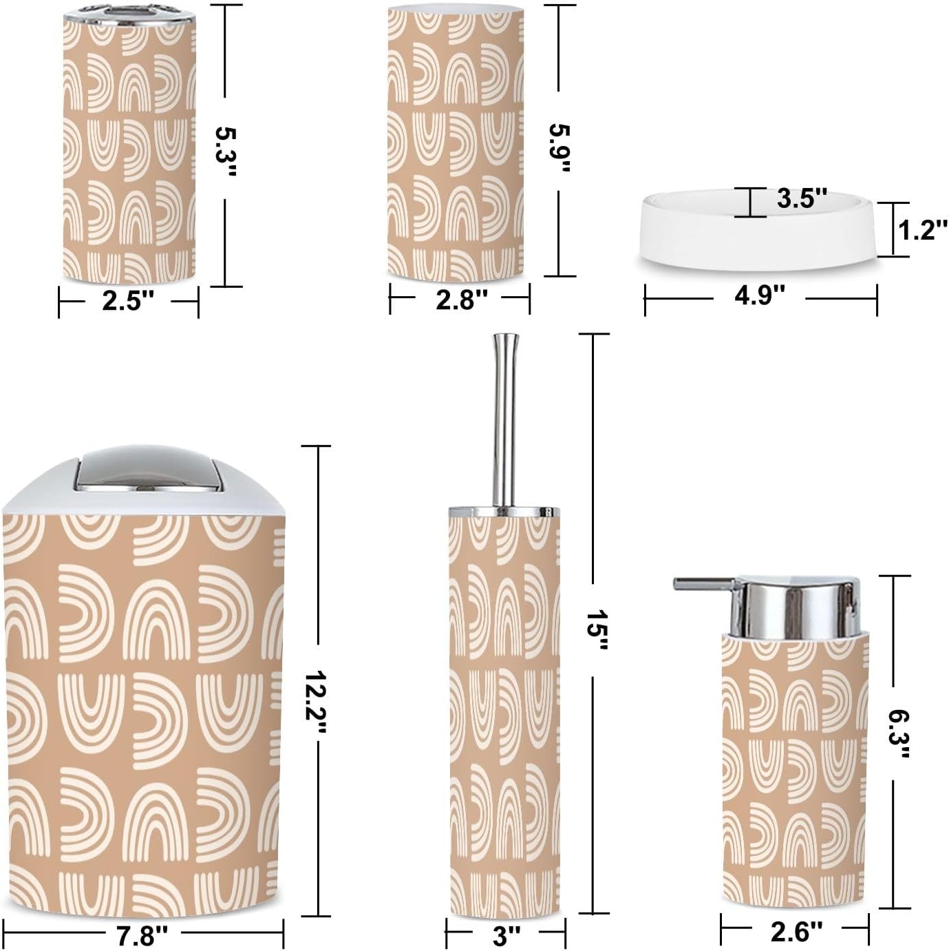 Bath Time set for Boys Girls Fun 6-Piece