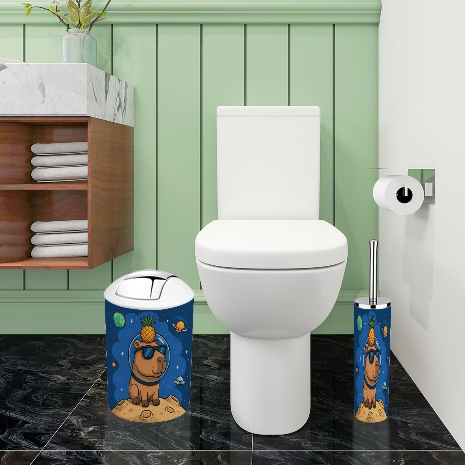 Bathroom Accessory Set Boho Design