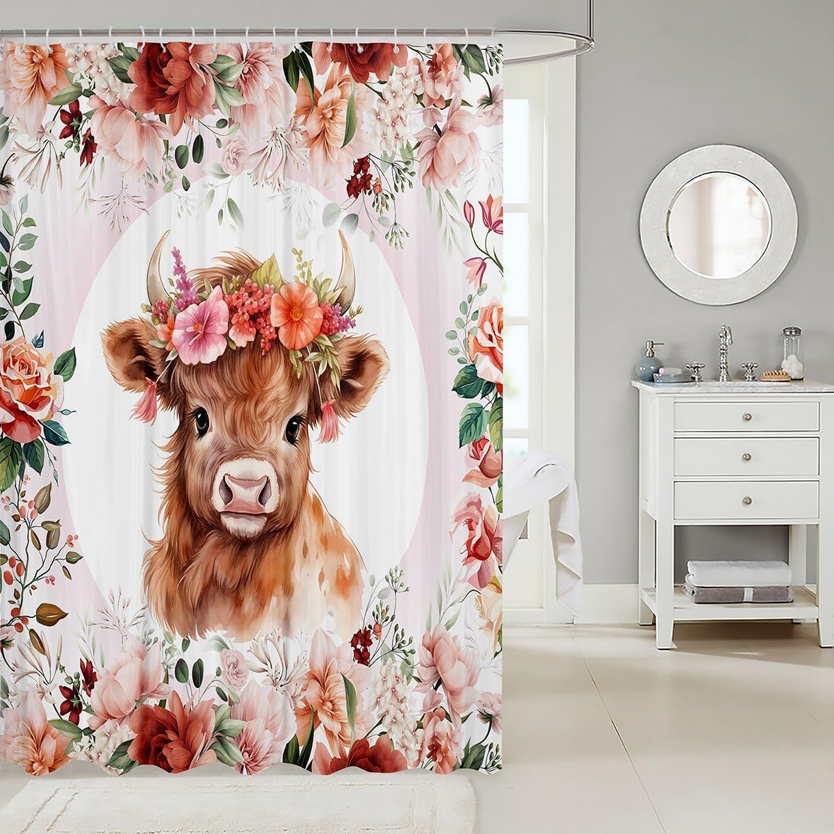 Feelyou Cute Highland Cow 72x72 inches