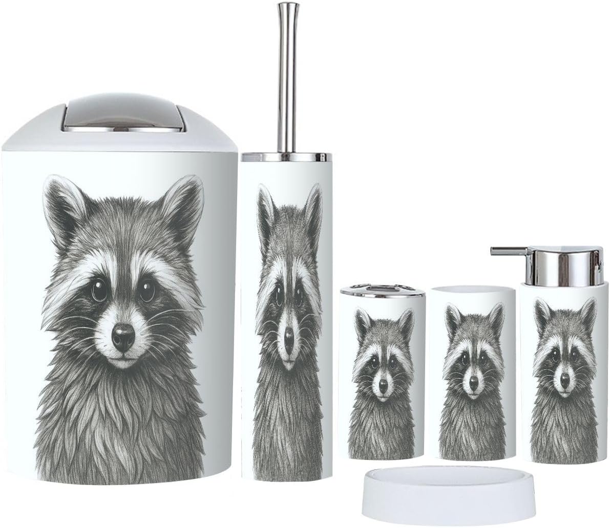 6-Piece BohoLogin Bathroom Accessory Set