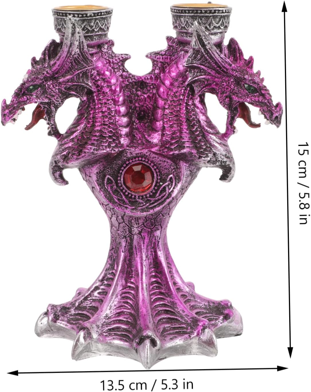 DECHOUS Halloween Dragon Candlestick Holder