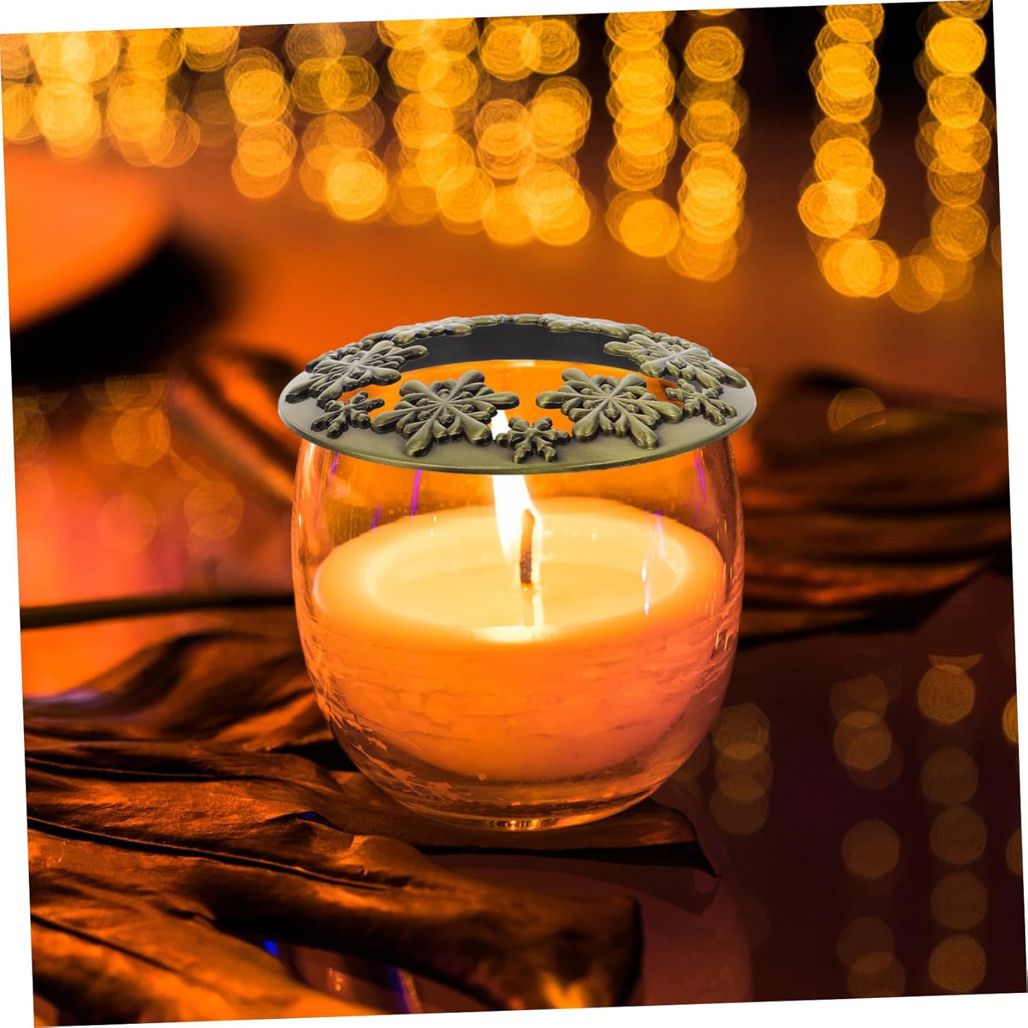 VICASKY Portable Zinc Alloy Candle Jar Lid