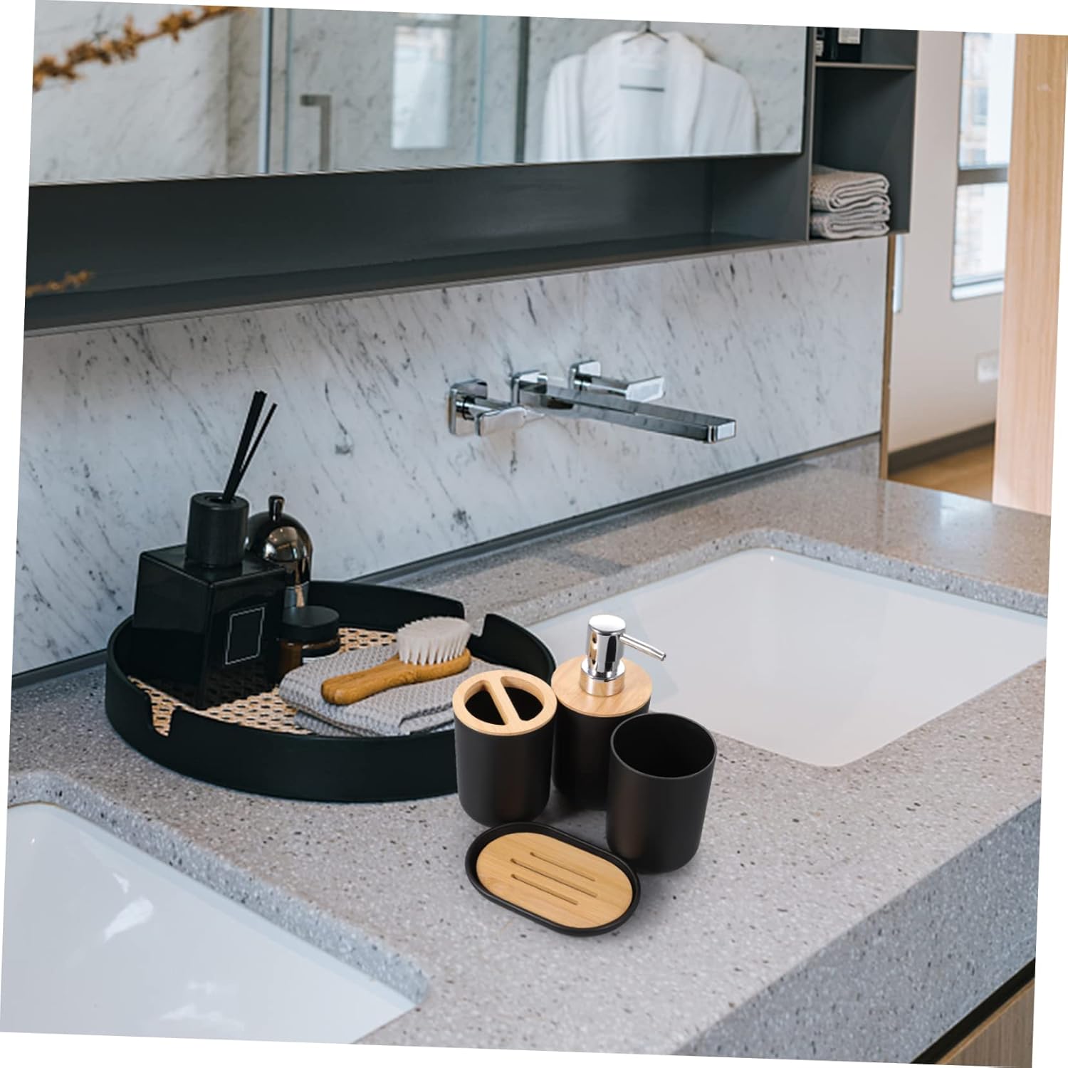 MAGICLULU 1 Set Nordic Bathroom Accessories Set