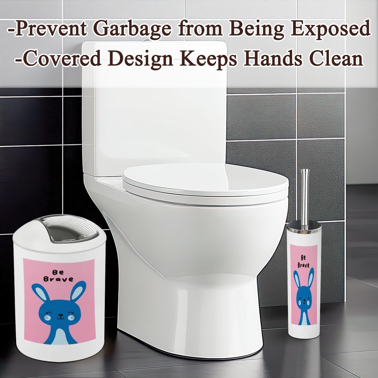 Stylish Durable 6-Piece Bathroom Accessories Set for Home Kitchen