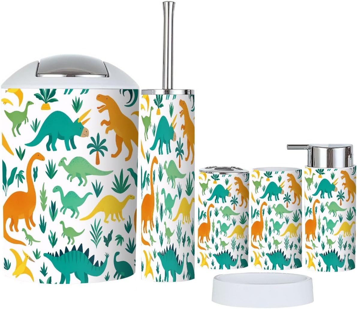 Boho Bathroom Accessory Set 6 Piece
