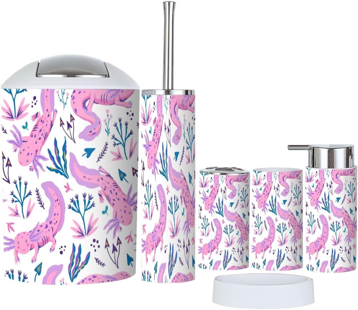 Stylish 6-Piece Bathroom Accessory Set