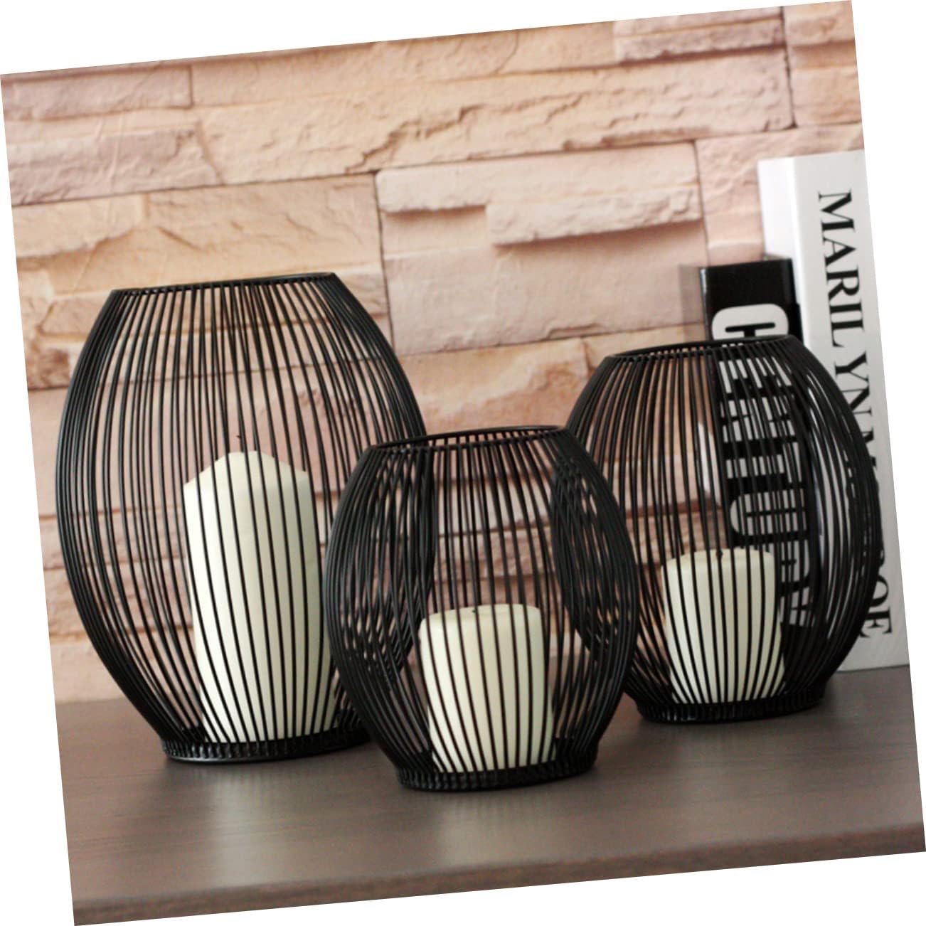 Elegant Wrought Iron Candle Holder for Weddings and Farmhouse Style