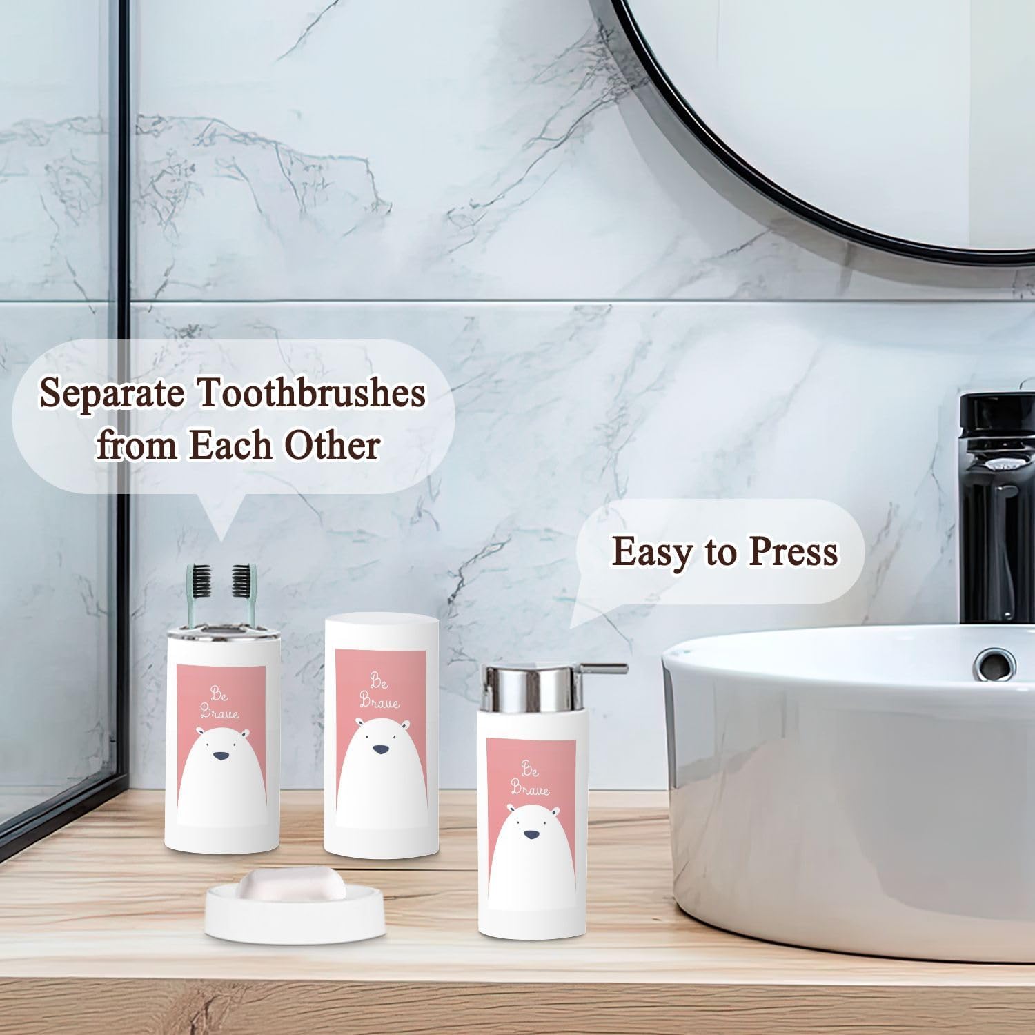Everything You Need for Your Nursery Bathroom Set of 6