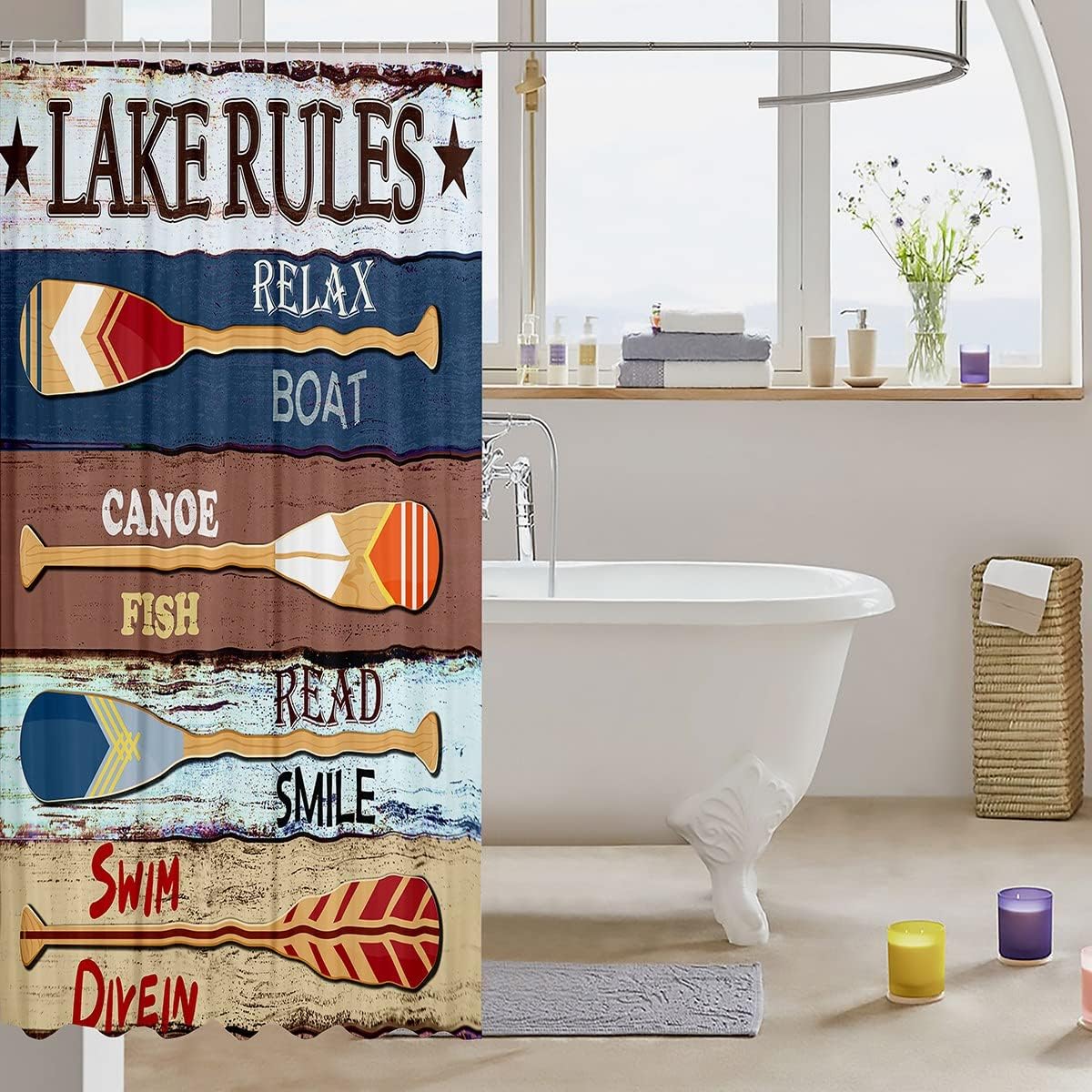 72 x 72 bath curtain set