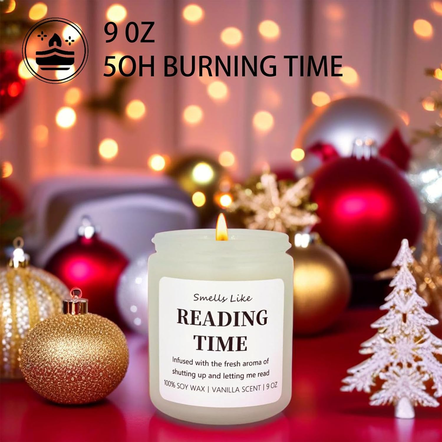 SweJustMei Funny Reading Candle for Book Lovers