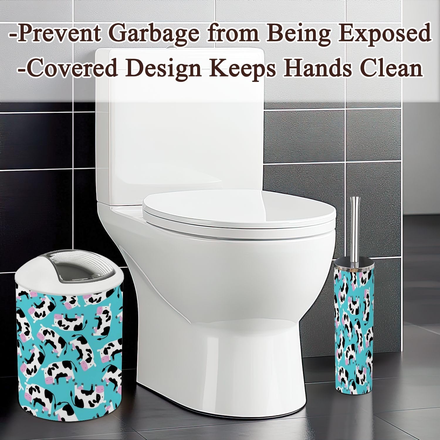 Charming 6-Piece Bathroom Set with Kids Design