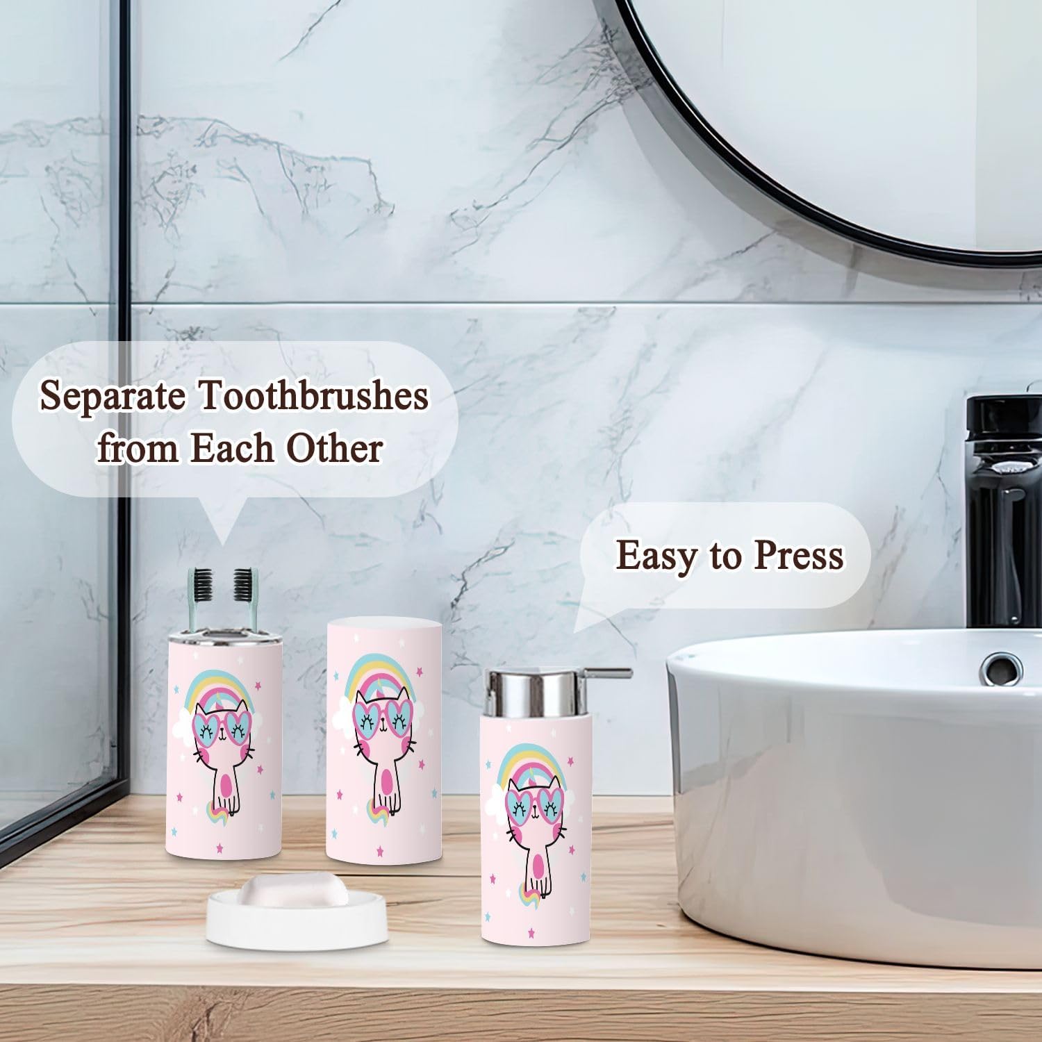 6-Piece Bathroom Accessories Set GISGBJW