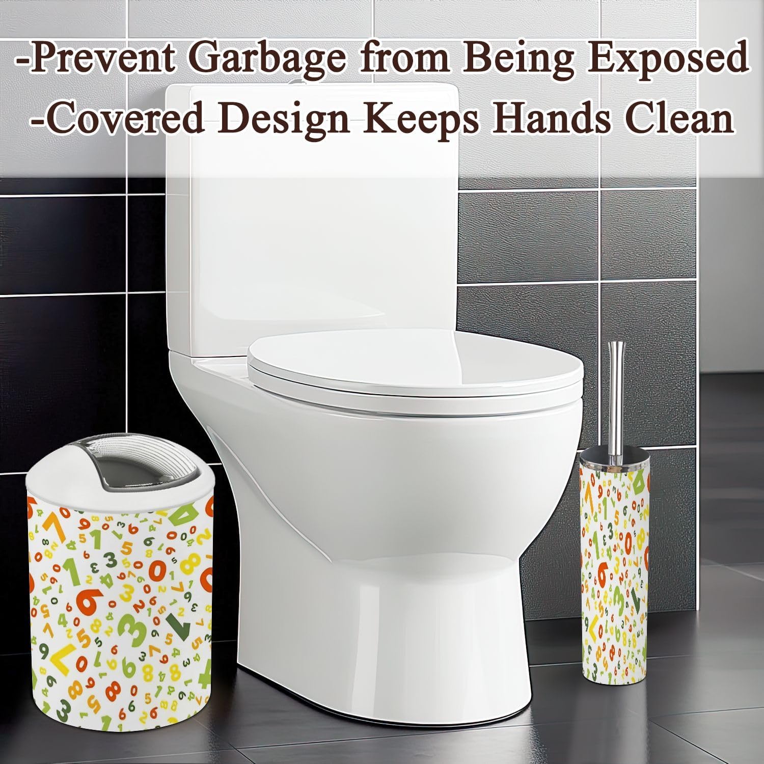 Bathroom Accessories Set 6 Pcs Durable Stylish for Home Use