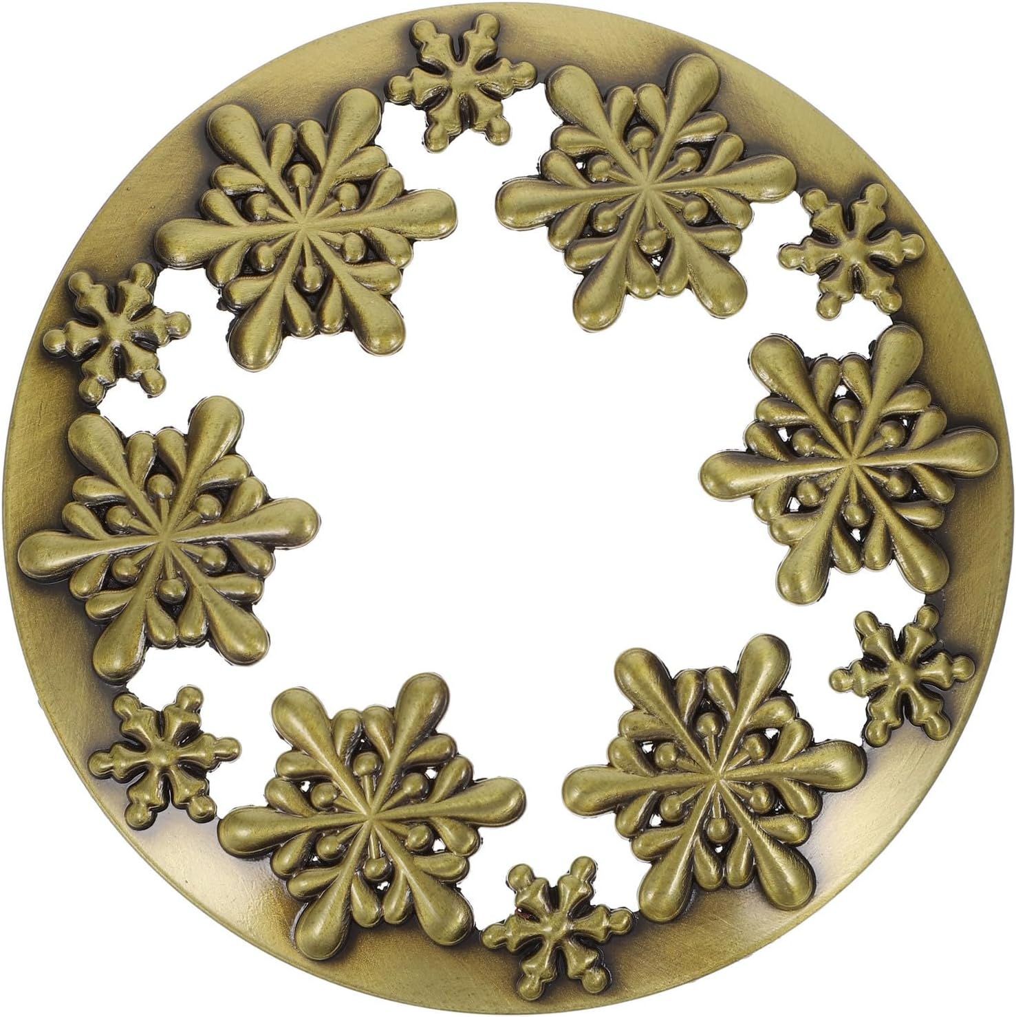 Healeved Snowflake Metal Candle Toppers