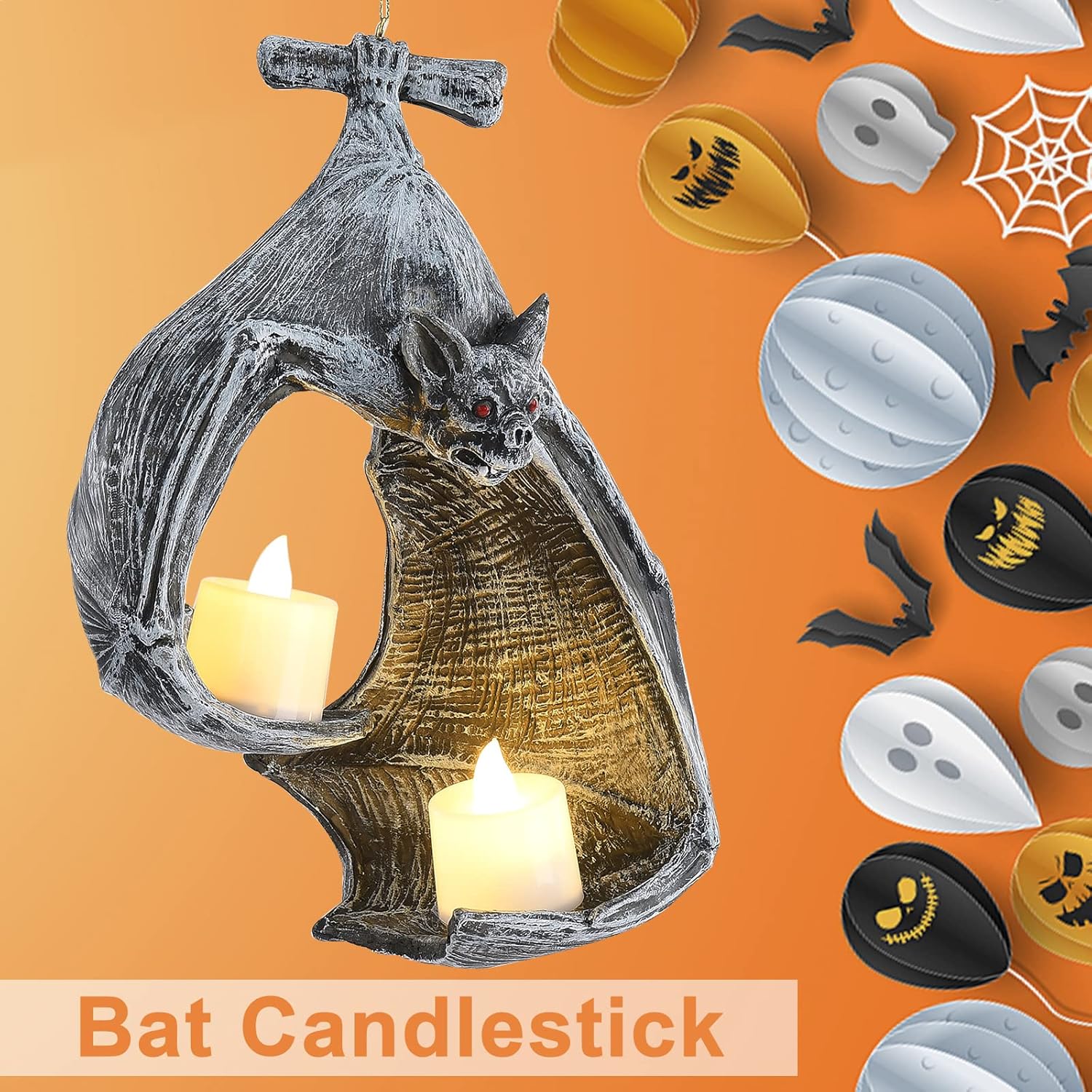 TREETDOBV Halloween Wall Candle Holder