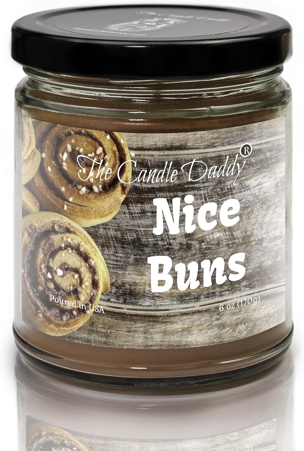Nice Buns Scented Jar Candle Sticky Cinnamon Buns Long Burn Time