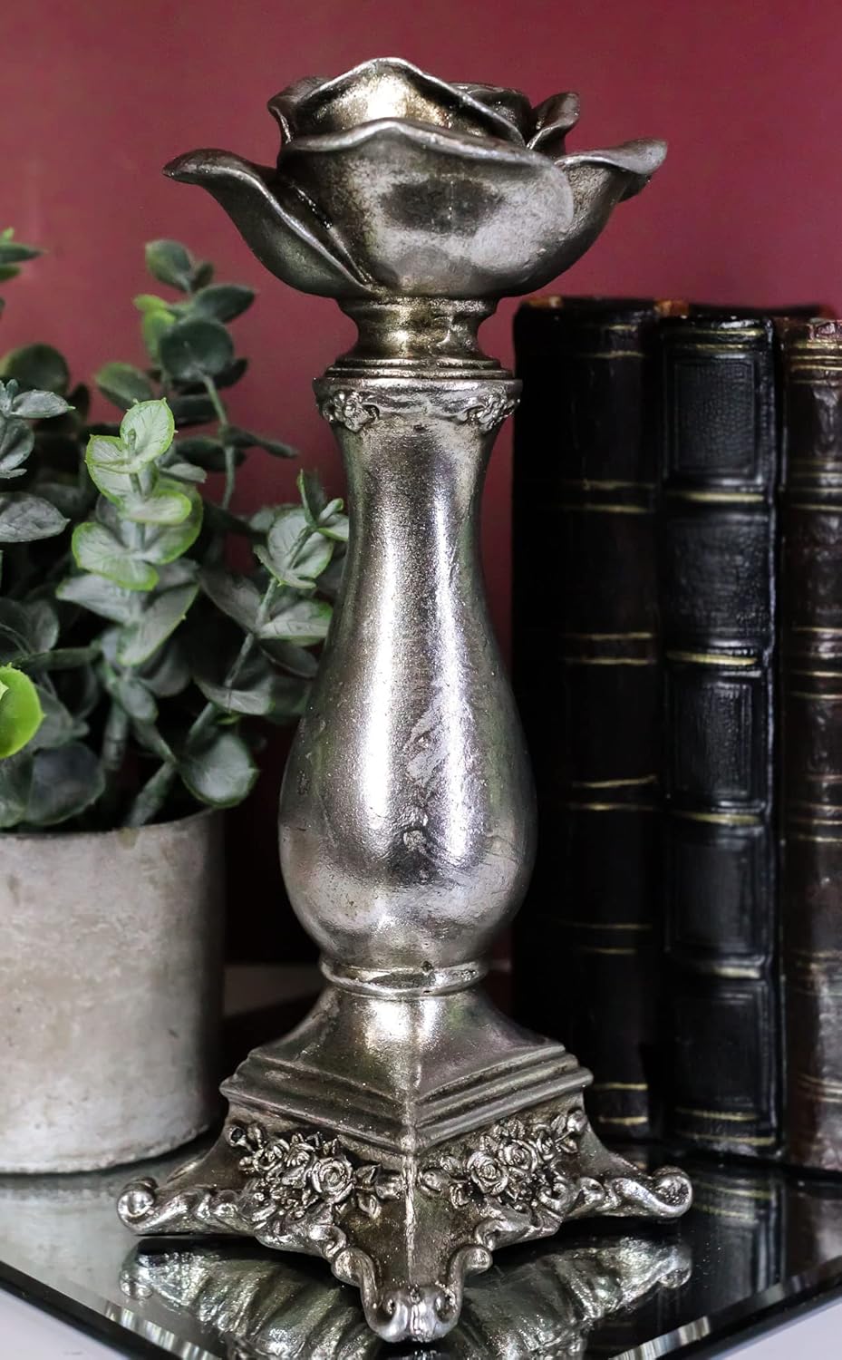 Ebros Gift Alchemy Rose Candle Holder