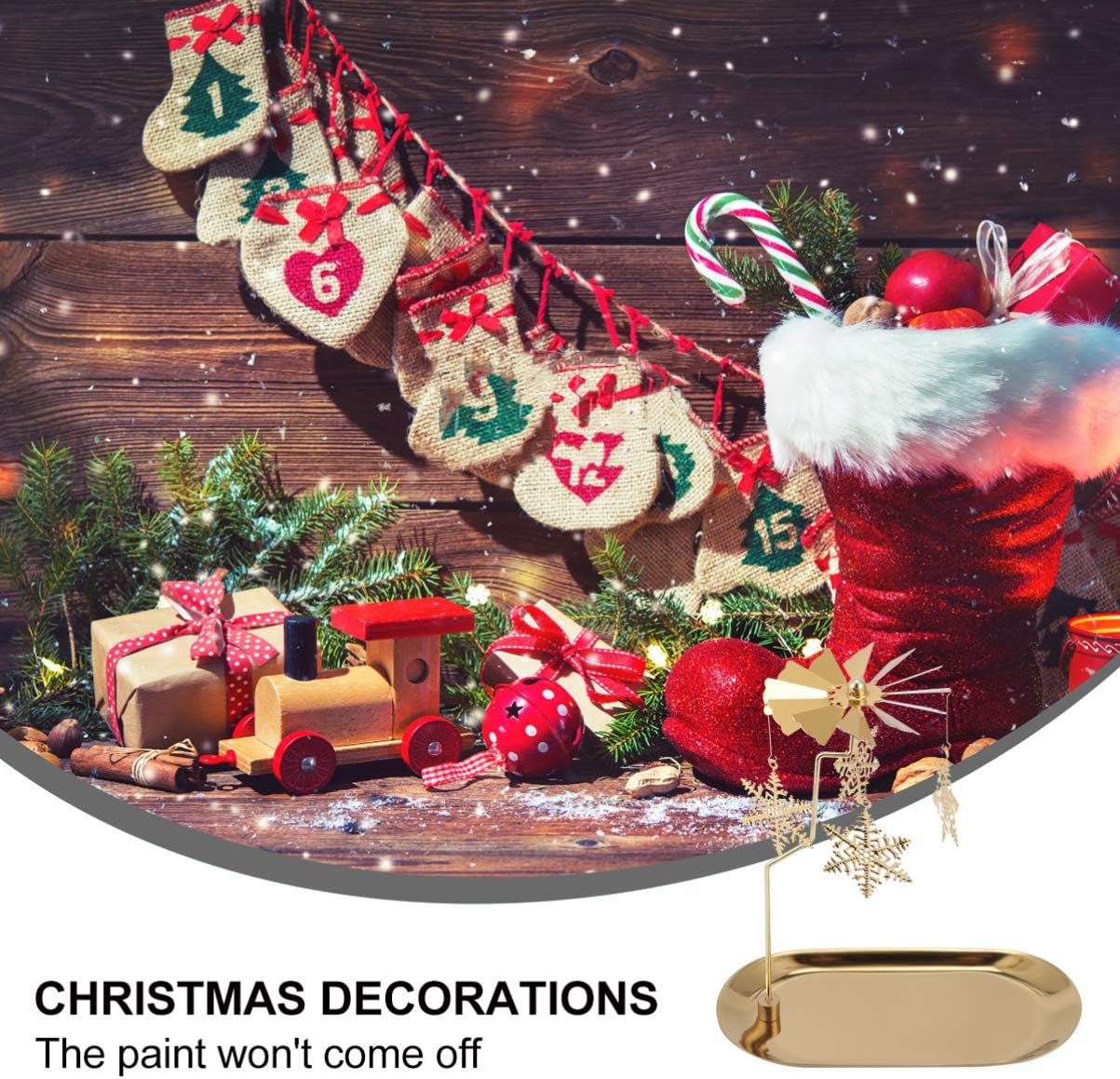 Garneck Rotating Snowflake Candlestick Holder