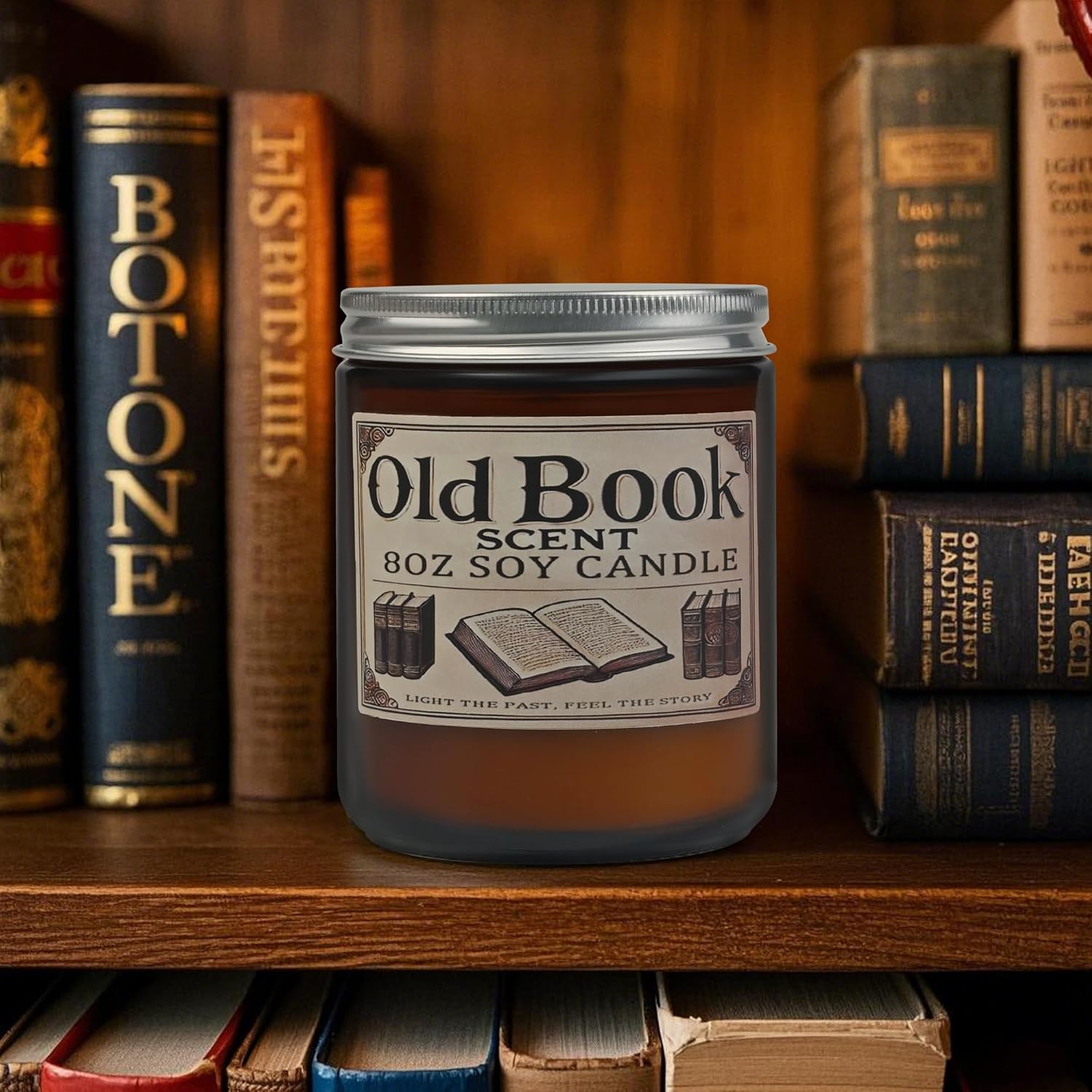 Hand-Crafted Old Book Candle - Scented Candle for Book Lovers