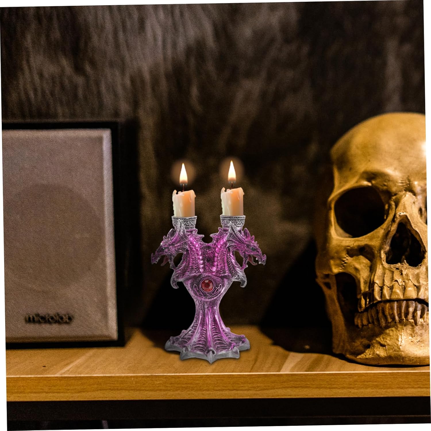 DECHOUS Halloween Dragon Candlestick Holder
