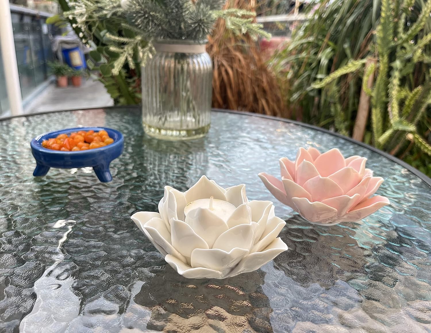 Lotus Tea Light Candle Holder